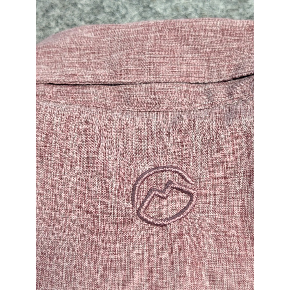 Magellan Outdoors Men's Medium Fish Gear Shirt Relaxed Fit "Aransas Pass" Plum - Picture 10 of 12